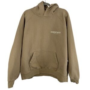Fear of God Essentials Hoodie Tan Size XL Read DESC
